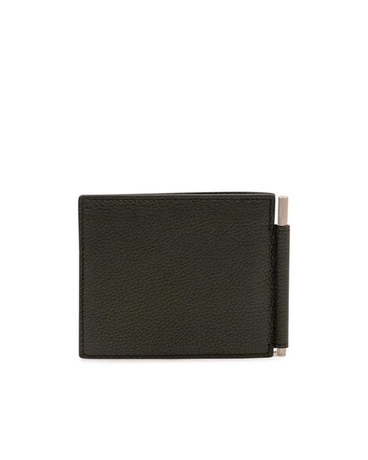 Tom Ford Black Bi-Fold Card Holder for men