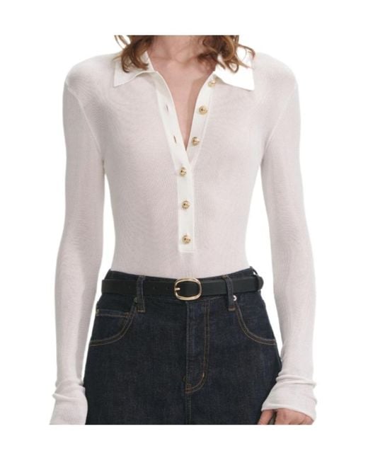 Self-Portrait White Knitted Body