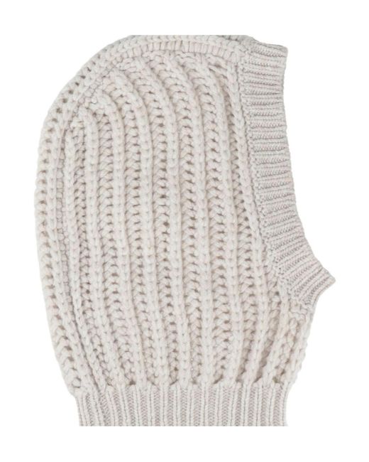 Brunello Cucinelli Natural Solid-Color Cashmere Beanie