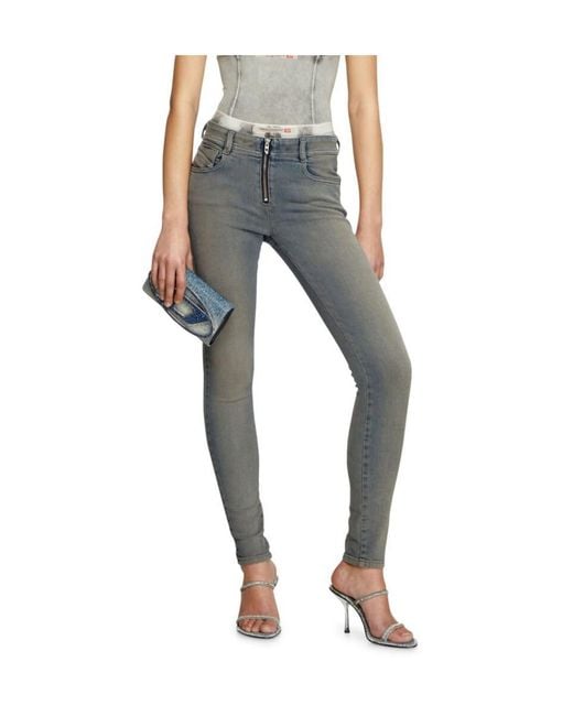 DIESEL Gray 2017 Slandy Jeans