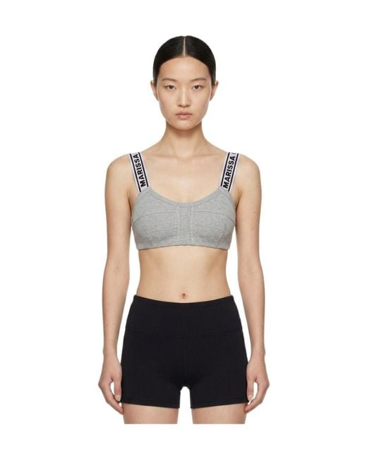 Marissa Chiara Gray Strap Bra