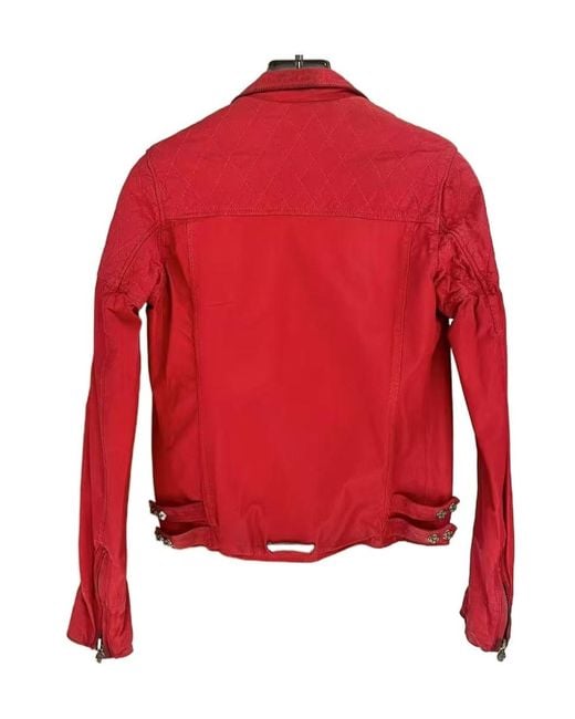 Chrome Hearts Red Long Sleeve Jacket for men