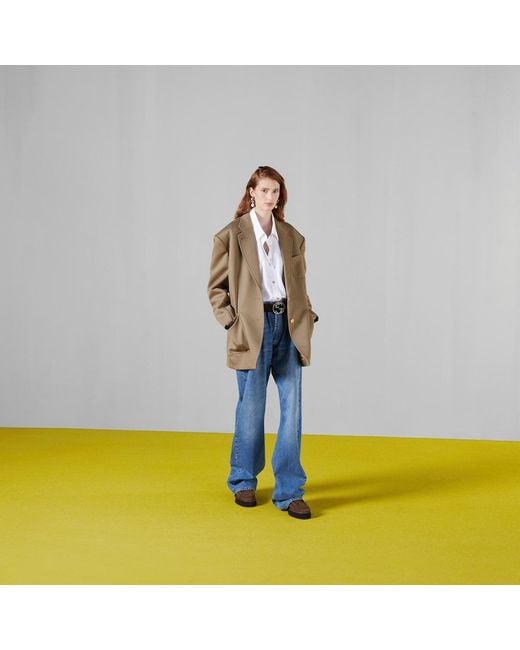 Gucci Brown Single-Breasted Blazer