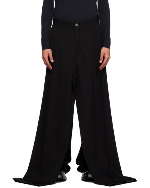 Balenciaga Black Double Front Trousers