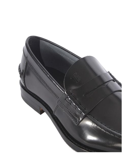 Tod's Black Slip-On Loafers for men