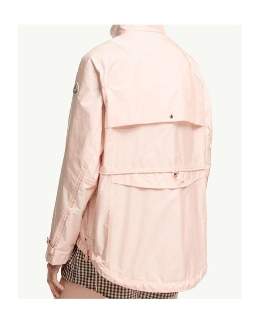 Moncler Pink Reghena Drawstring-Waisted Jacket