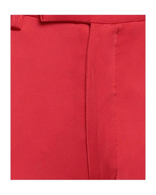 Marni Red Solid Color Casual Pants