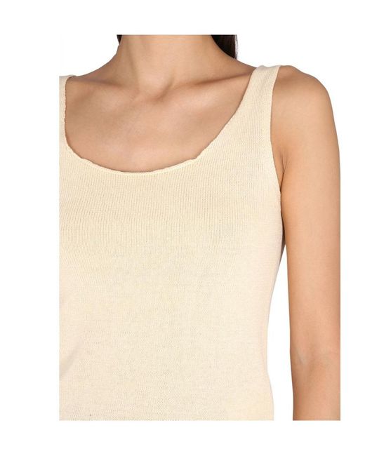 Aspesi Multicolor Scoop-Neck Knitted Top
