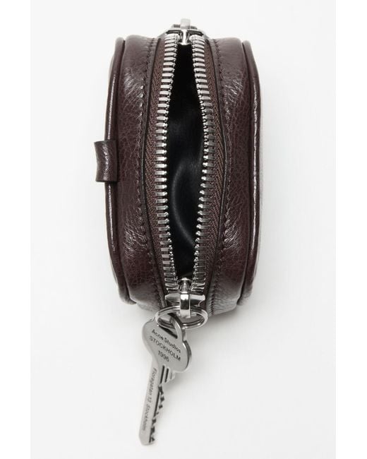 Acne Brown Camero Clip Mini Shoulder Bag