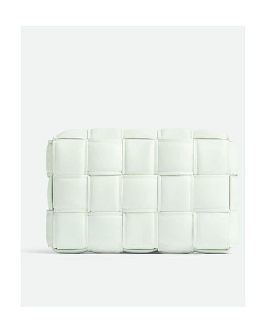 Bottega Veneta White Padded Cassette Crossbody Bag