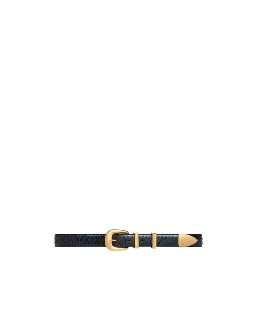 Céline White Western Belt 25Mm