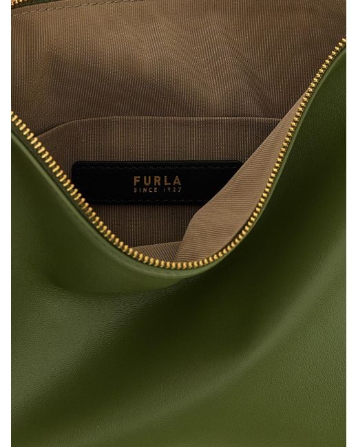 Furla Green Sfera Soft Mini Shoulder Bag