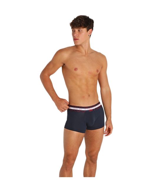 Emporio Armani Blue Elastic Waist Underwear for men