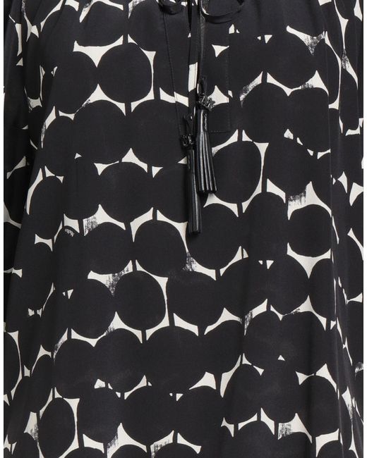 Max Mara Black Three-Quarter Sleeve Top