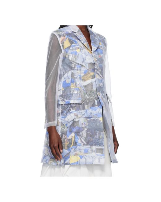 Comme des Garçons Blue Layered Jacket