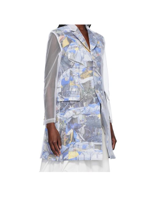 Comme des Garçons Blue Layered Jacket