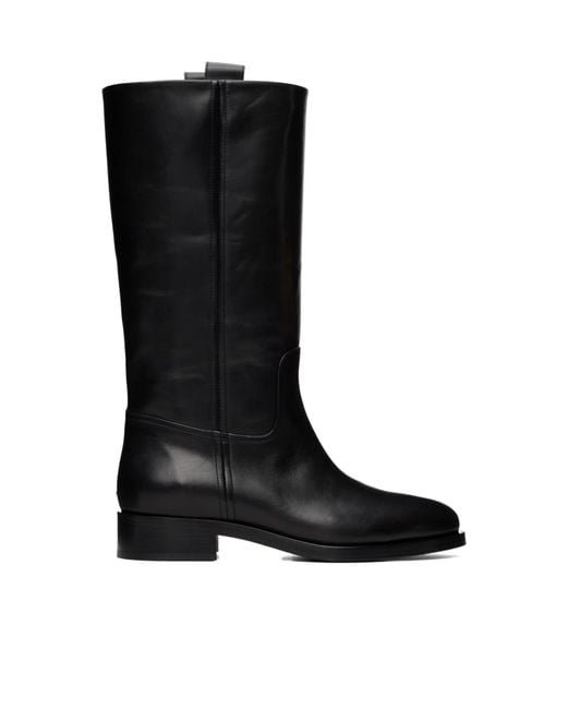 Aeyde Black Theo Leather Boots