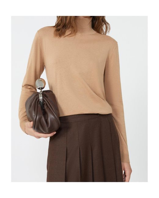 Weekend by Maxmara Natural Kiku Turtleneck Long-Sleeved Jumper