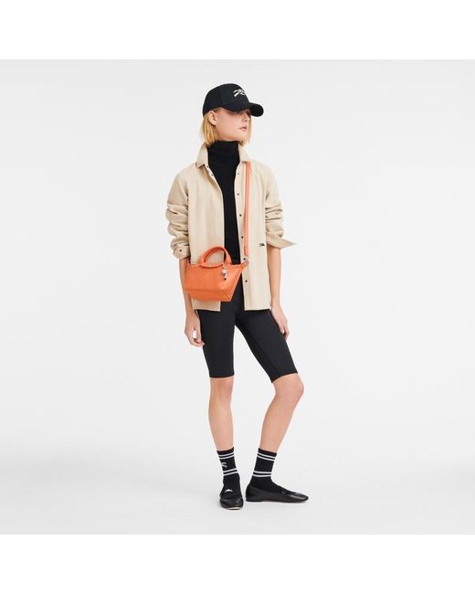 Longchamp Orange Le Pliage Xtra Xs Shoulder Bag