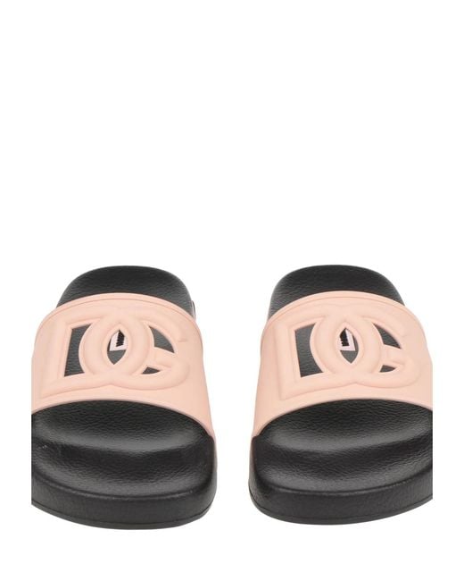 Dolce & Gabbana Natural Two-Tone Sandals