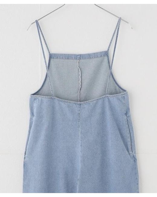 Baserange Blue Backless Jumpsuit