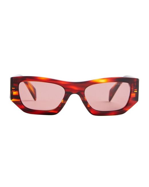 Prada Multicolor Rectangular Frame Sunglasses