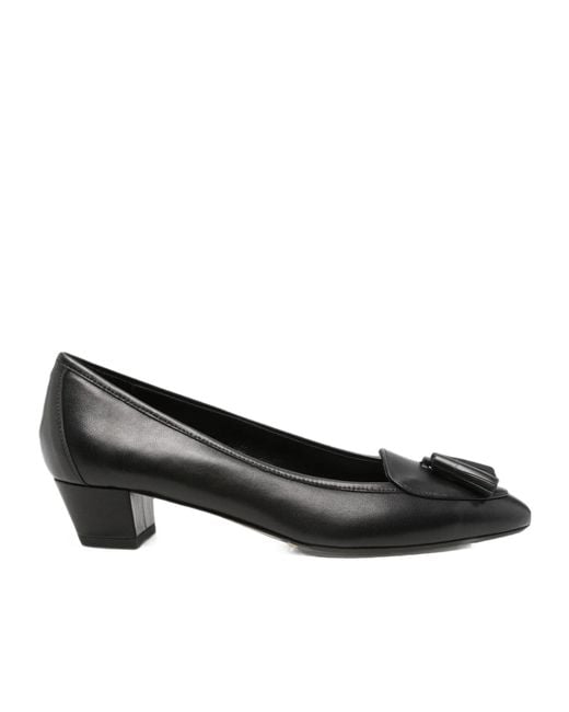 Aeyde Black Valentine Tassel-Detail Leather Pumps