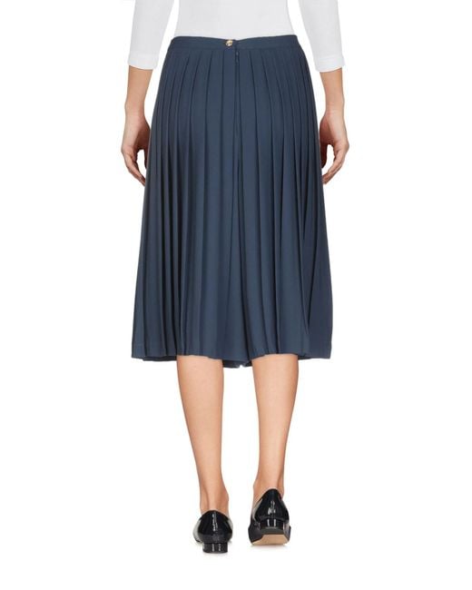 Tory Burch Blue Solid Color Chiffon Culottes