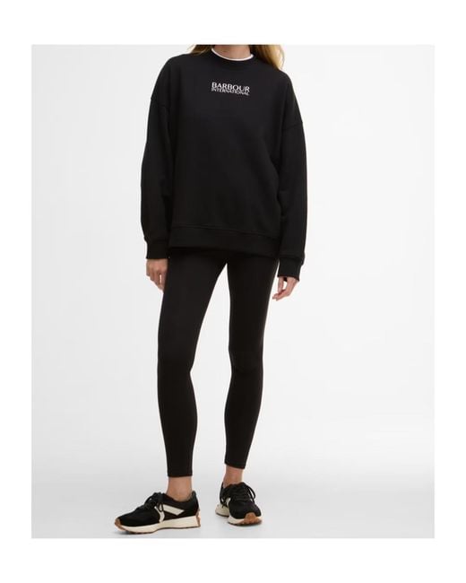Barbour Blue Logo Crew Neck Sweatshirt