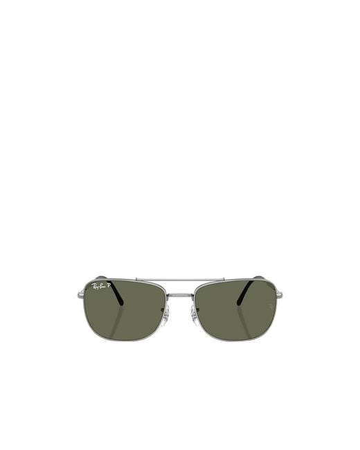 Ray-Ban Green Polarized Square Sunglasses for men