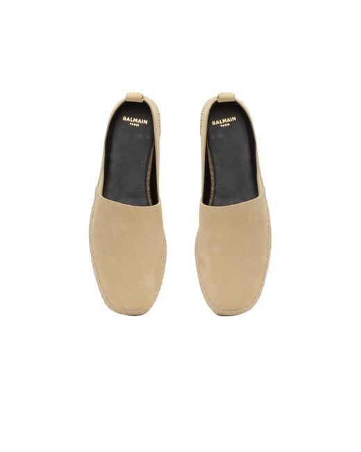 Balmain Natural Round Toe Espadrilles for men
