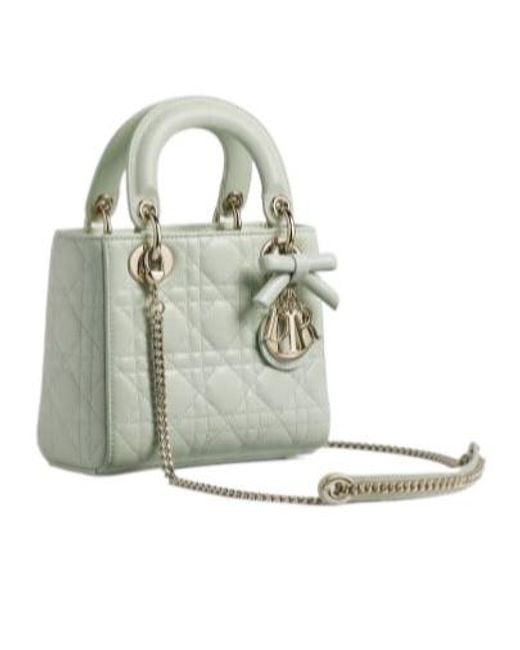 Dior Gray Lady Mini Chain Shoulder Bag
