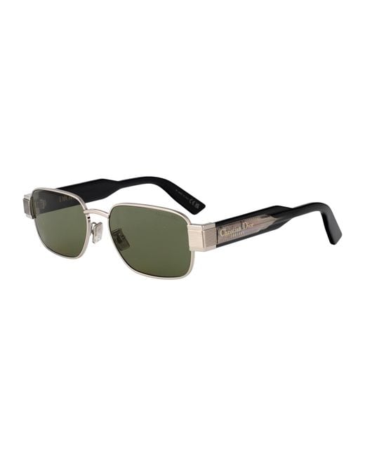 Dior Green Eyewear Rectangular Frame Sunglasses for men