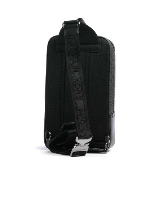 Michael Kors Black Hudson Sling Bag Imitation Leather for men