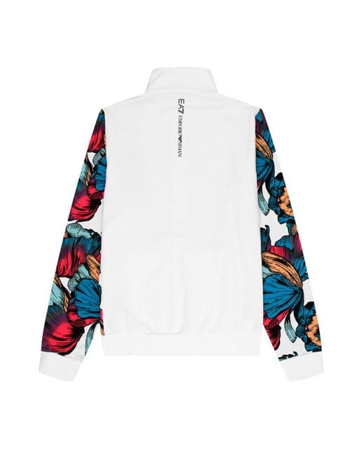 EA7 Blue Logo Details Casual Jacket