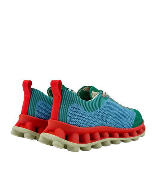 Camper Blue Lace-Up Sneakers for men