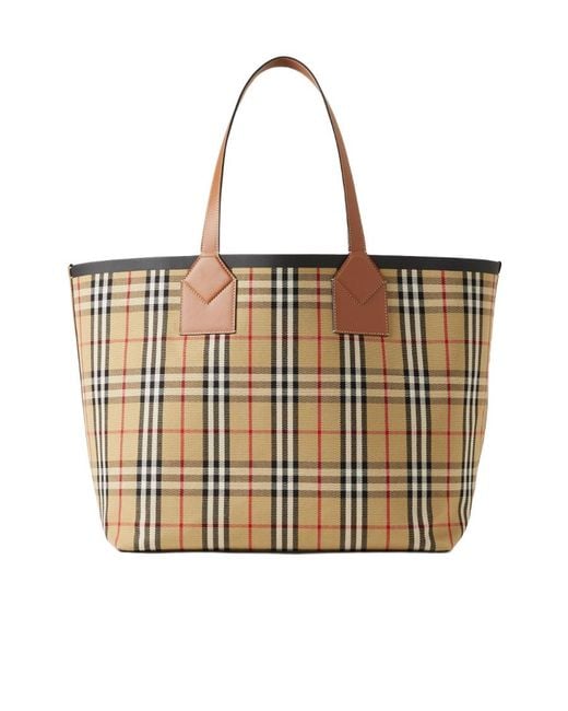 Burberry Natural Large London Tote Bag