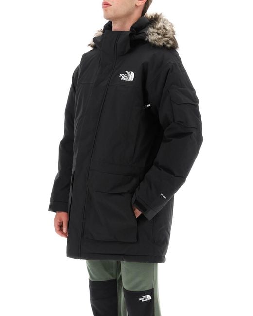 The North Face Black Hooded Padded Jacket for men