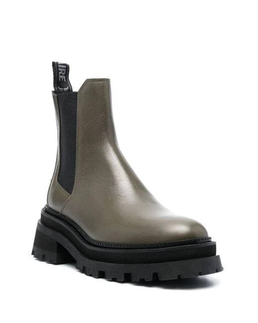 Zadig & Voltaire Black 65Mm Leather Ankle Boots