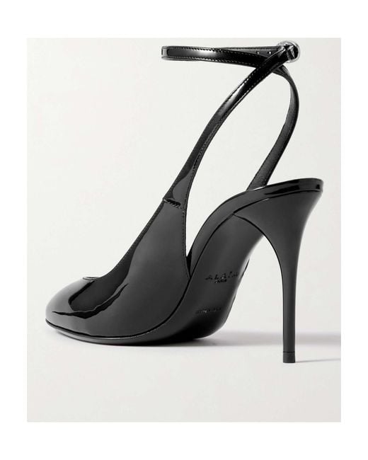 Alaïa Black Patent Leather High Heels