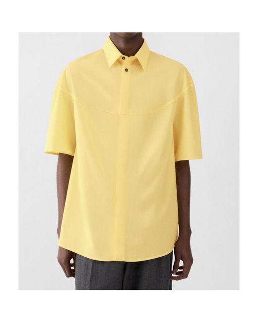 Jacquemus Yellow Atelier Short-Sleeve Shirt for men