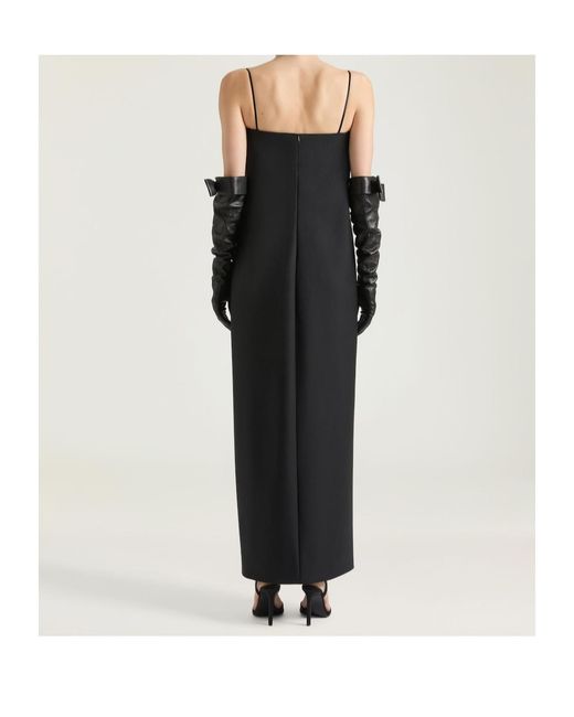 Givenchy Black Sliced Long Dress