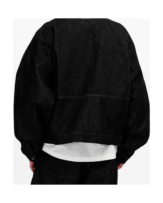 Fear Of God Black Zippered Long-Sleeved Casual Jacket for men