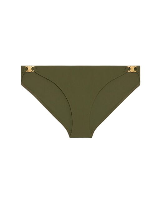 Céline Green Triomphe Swimsuit Bottom