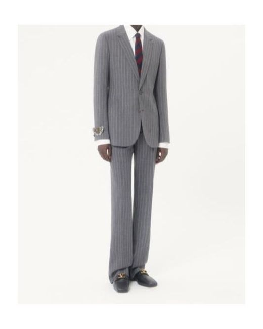 Valentino Gray Single-Breasted Jacket for men