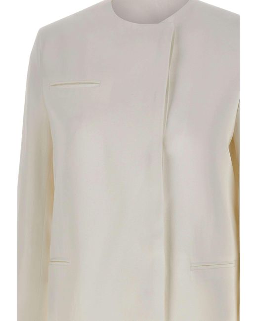 Loulou de Saison White Bono Asymmetric Jacket