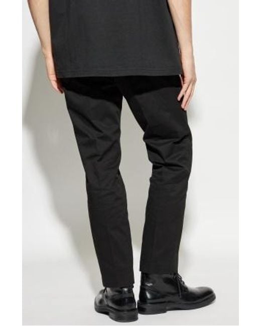 AllSaints Black Belt Loops Slacks for men