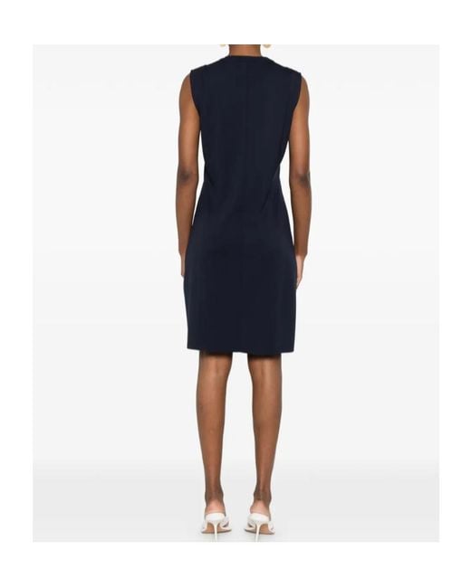Liu Jo Blue Embellishment Sleeveless Mini Dress