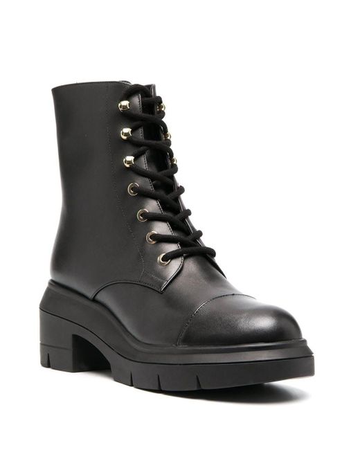 Stuart Weitzman Black High-Top Boots