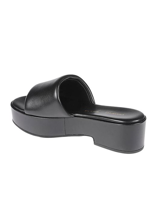 Liviana Conti Black Thick Sole Slippers